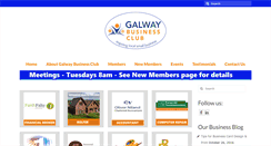 Desktop Screenshot of galwaybusinessclub.com