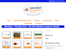 Tablet Screenshot of galwaybusinessclub.com